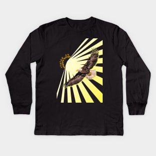 Rising on Eagle's Wings Kids Long Sleeve T-Shirt